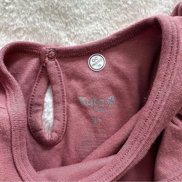 Kyte Baby Long Sleeve Bubble Romper Dusty Rose Size 2T - Picture 3 of 5